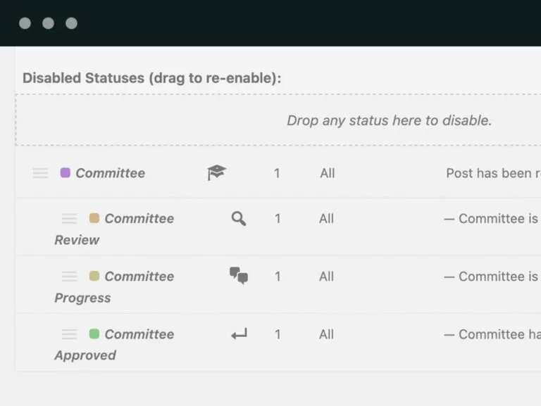 PublishPress Statuses Pro — плагин статусов WordPress