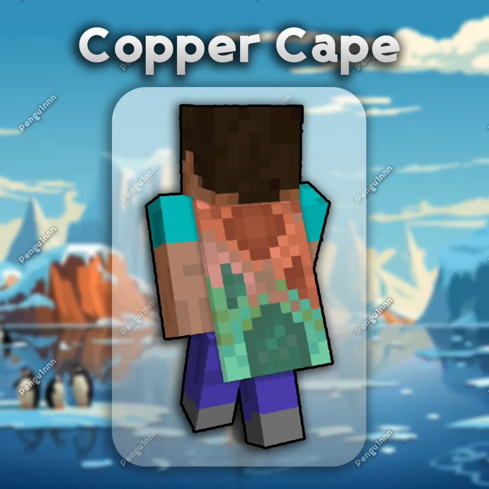 МАЙНКРАФТ【Copper Cape】ПЛАЩ СКИН / JAVA & BEDROCK / GLOBAL