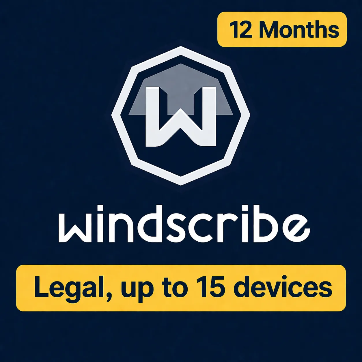 🌍 Windscribe PRO【ЛЕГАЛЬНО, 15 устройств】12 месяцев