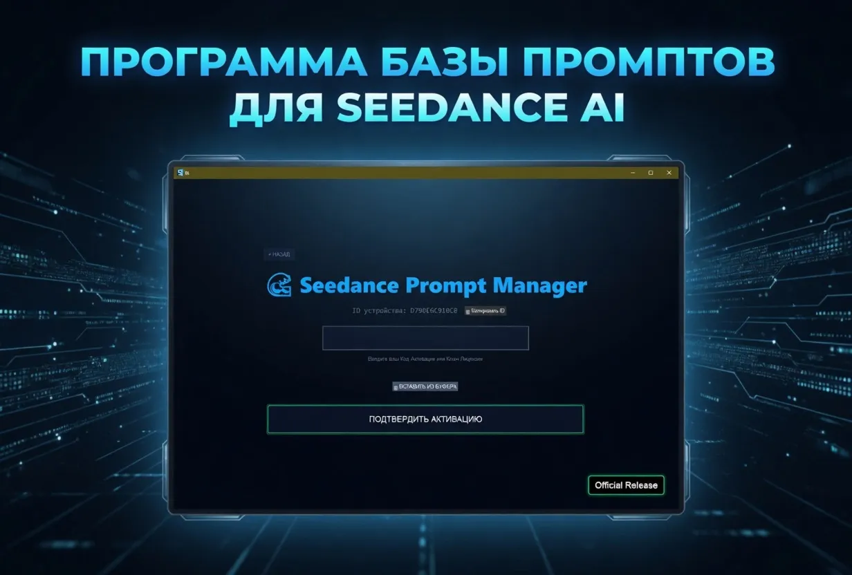 Seedance Prompt Manager_v1 [Win + Mac]. Профессиональный пульт управления нейросетями