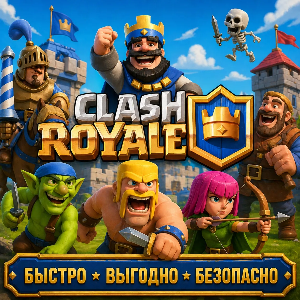 Clash Royale Гемы Supercell  БЫСТРАЯ ДОСТАВКА