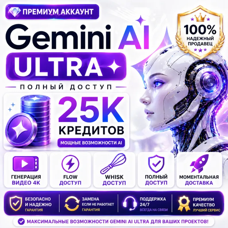 Google AI Ultra Family/Pro | Flow | Veo 3 | Antigravity | Omni Flash  | Полная гарант