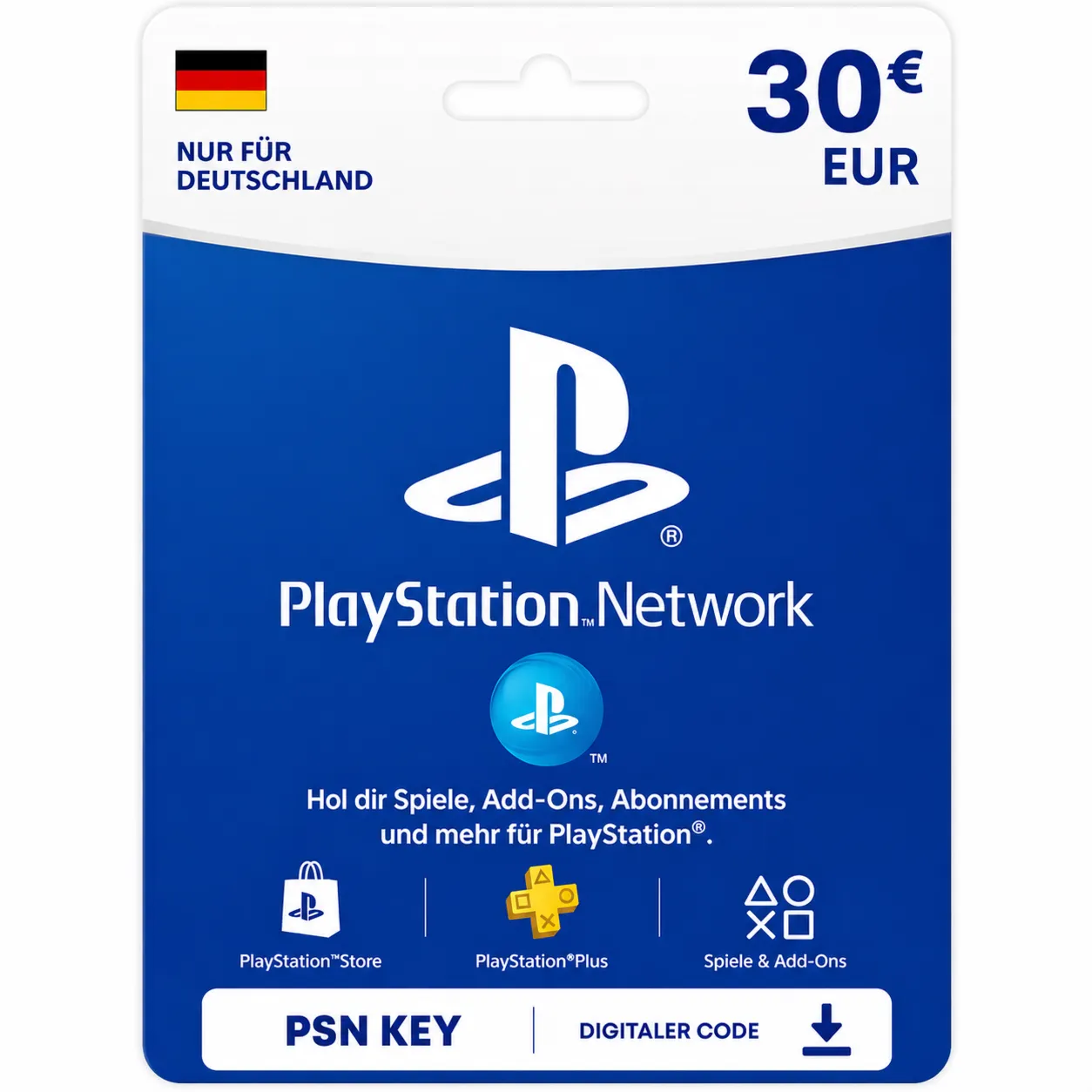 PlayStation Network Card 30 EUR (DE) PSN Key GERMANY