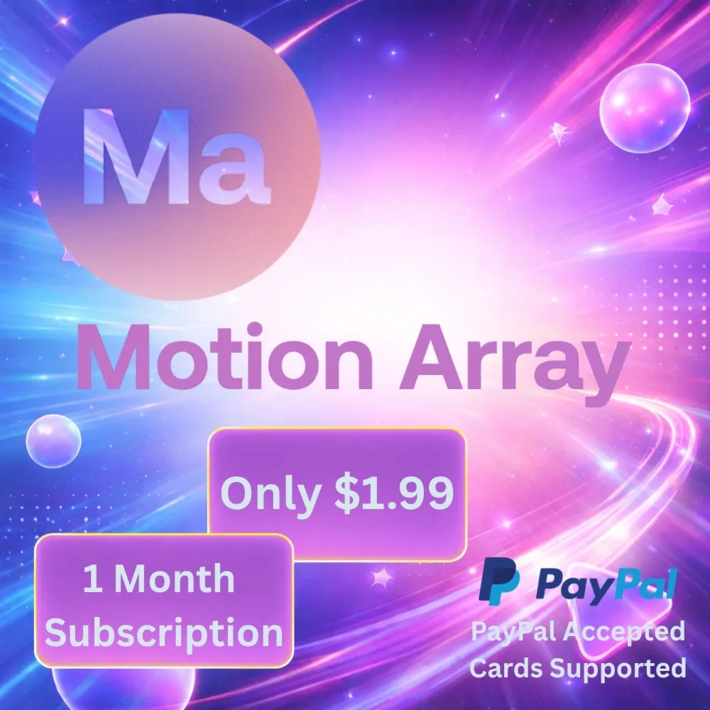 Motion Array 1 месяц - Панель загрузок - 20 ежедневных загрузок - АВТО