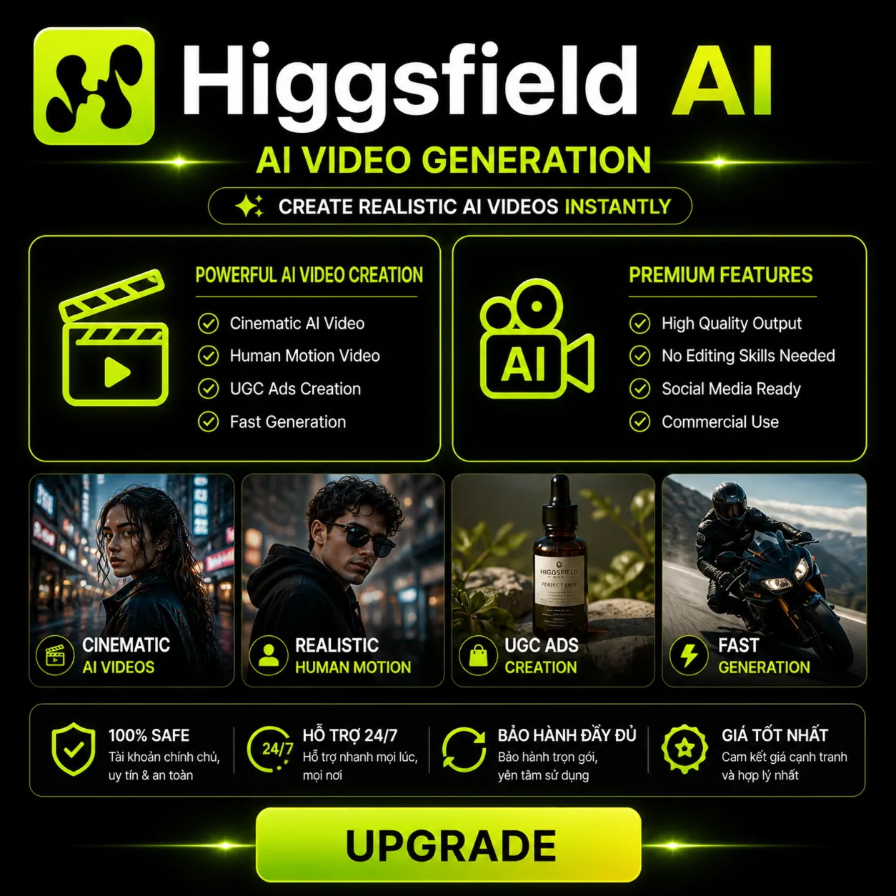 Higgsfield AI 1-12M | Официальное продление | Для любого аккаунта | Полная гарантия