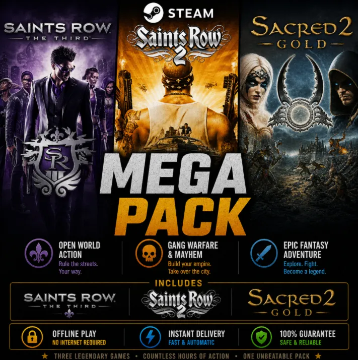 Saints Row 2, The Third,Sacred 2 / Steam /Offline - irongamers.ru