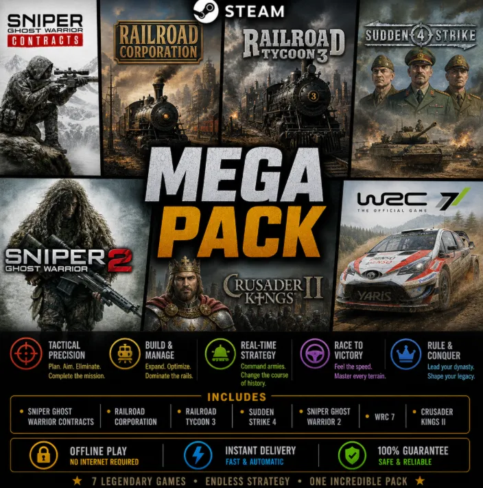 Sniper Ghost Warrior Contracts,Railroad,Sudden Strike 4,WRC 7 / Steam /Offline - irongamers.ru