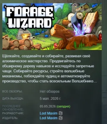 Forage Wizard АВТОДОСТАВКА STEAM GLOBAL МГНОВЕННО ЛИЦЕНЗИЯ