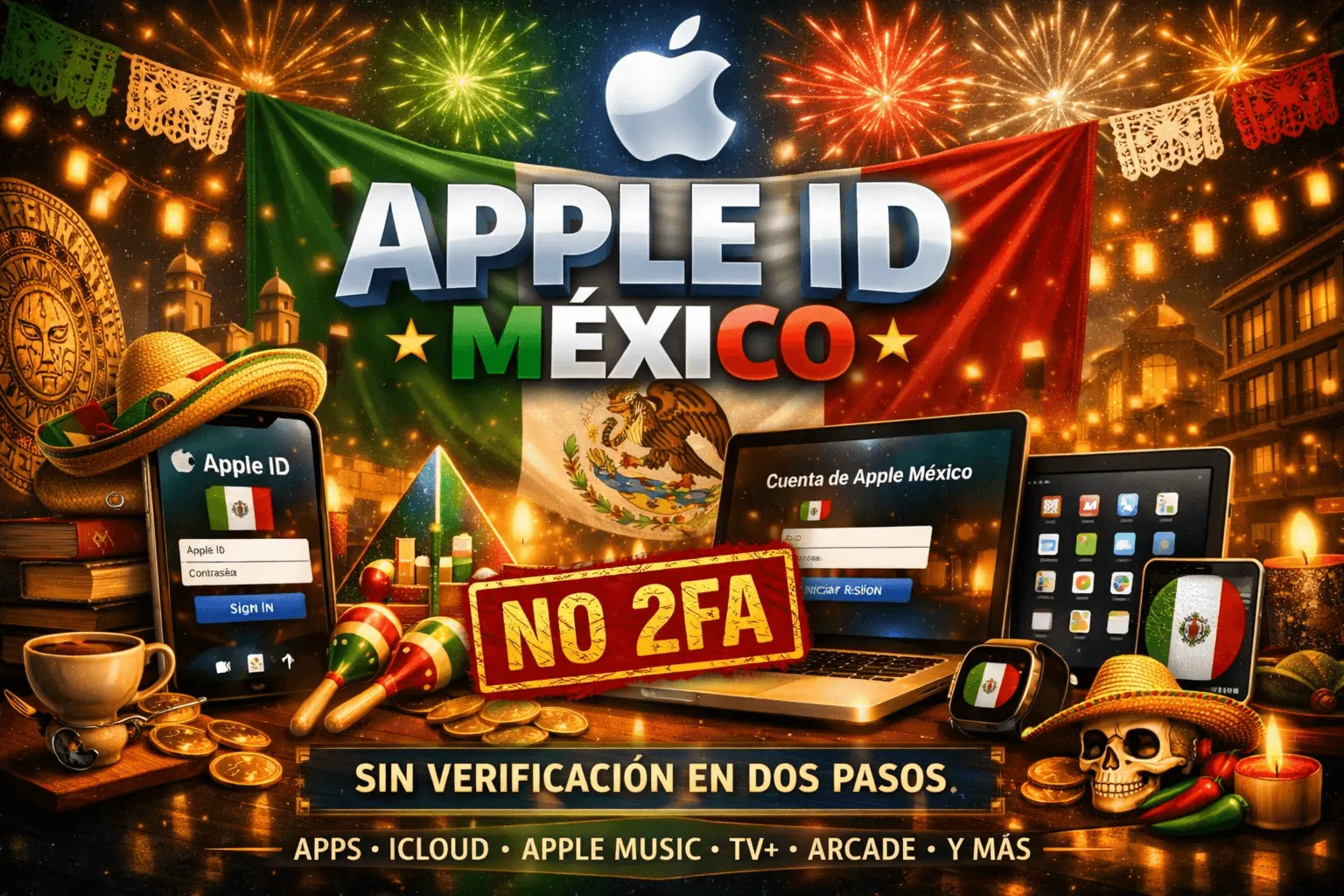 🇲 🇽 Apple ID Мексика🇲 🇽 | Личный аккаунт 🔐 No 2FA 💥 Полный доступ ✨ 💯 