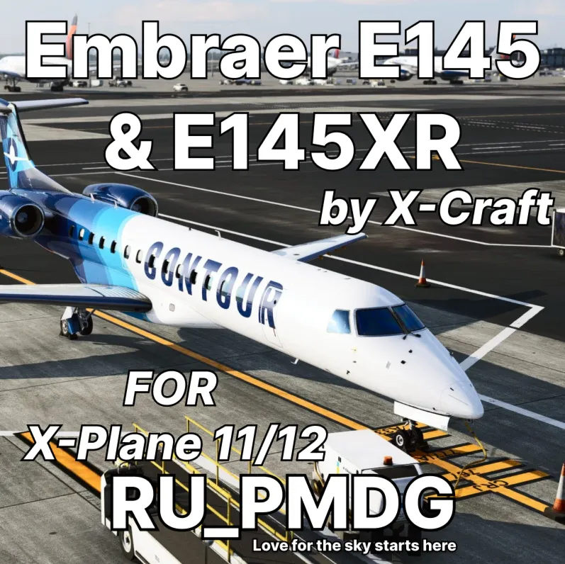 X-Craft Embraer E145 & E145XR for X-Plane 12