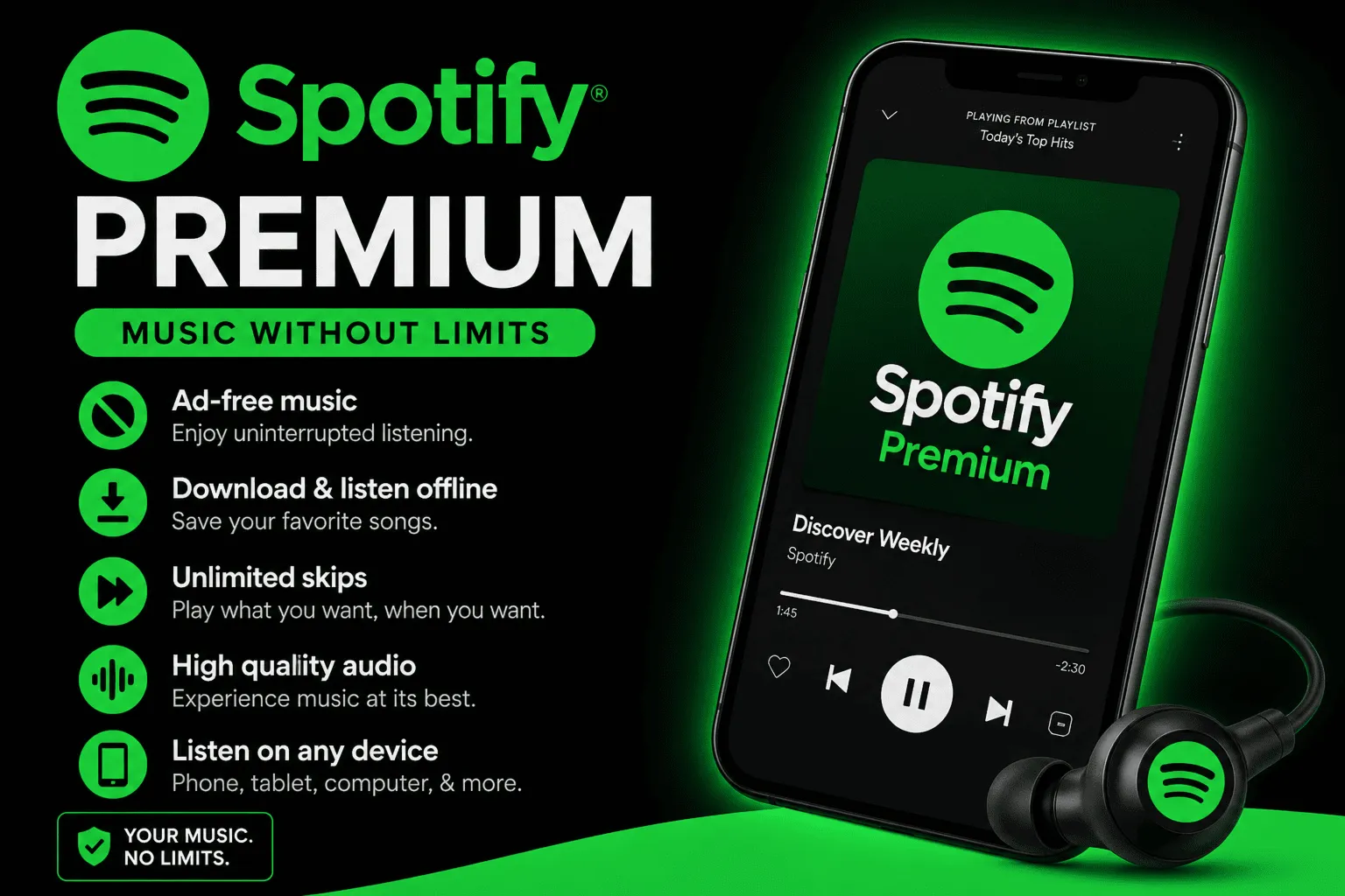 🎧 👑 【SPOTIFY PREMIUM INDIVIDUAL】👑 🎧 🚀 1/ 3 / 6 / 9 / 12 МЕСЯЦЕВ🚀 |🌍 ЛЮБОЙ АККАУНТ 🌍 