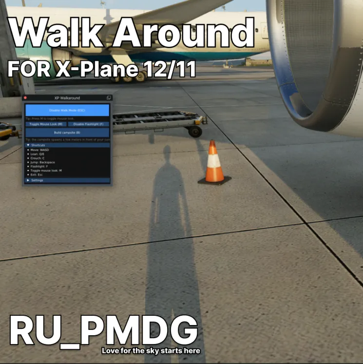 WalkAround Plugin for X-Plane 12/11