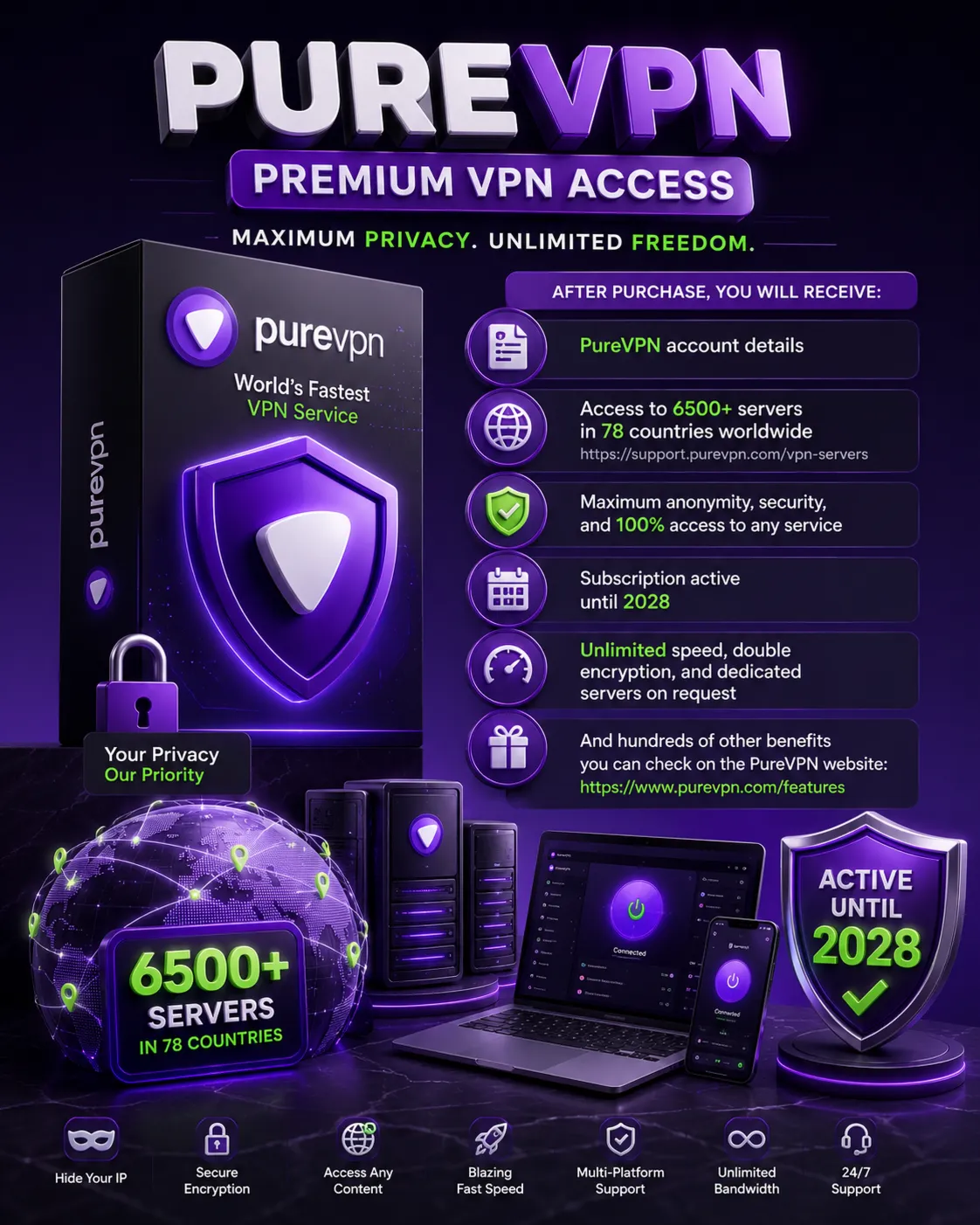 Pure Standard Subscription 2 Years - Private Account (Global)