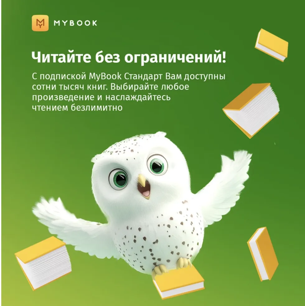 Подписка на книги Mybook Стандарт - 12 месяцев