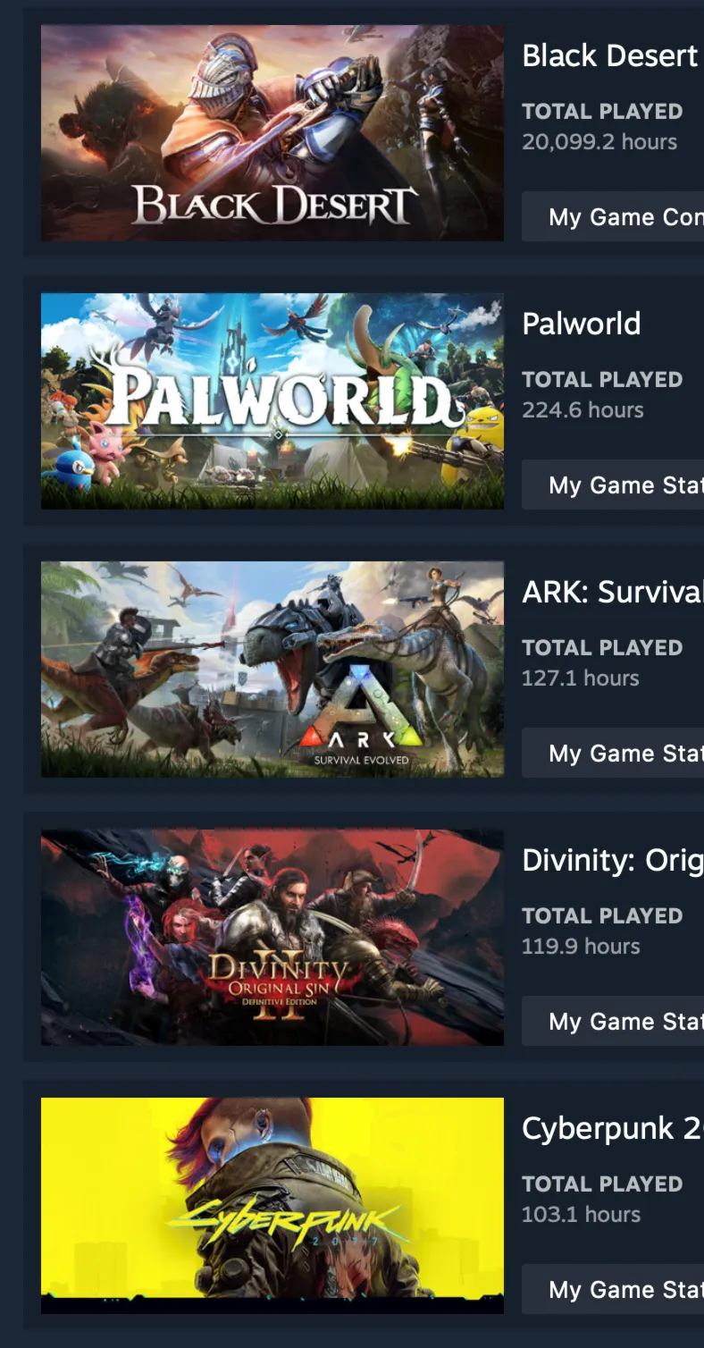 ONLINE STEAM | Cyberpunk 2077, Palworld + 28 ИГР ЦЕНОЙ 637 USD - irongamers.ru