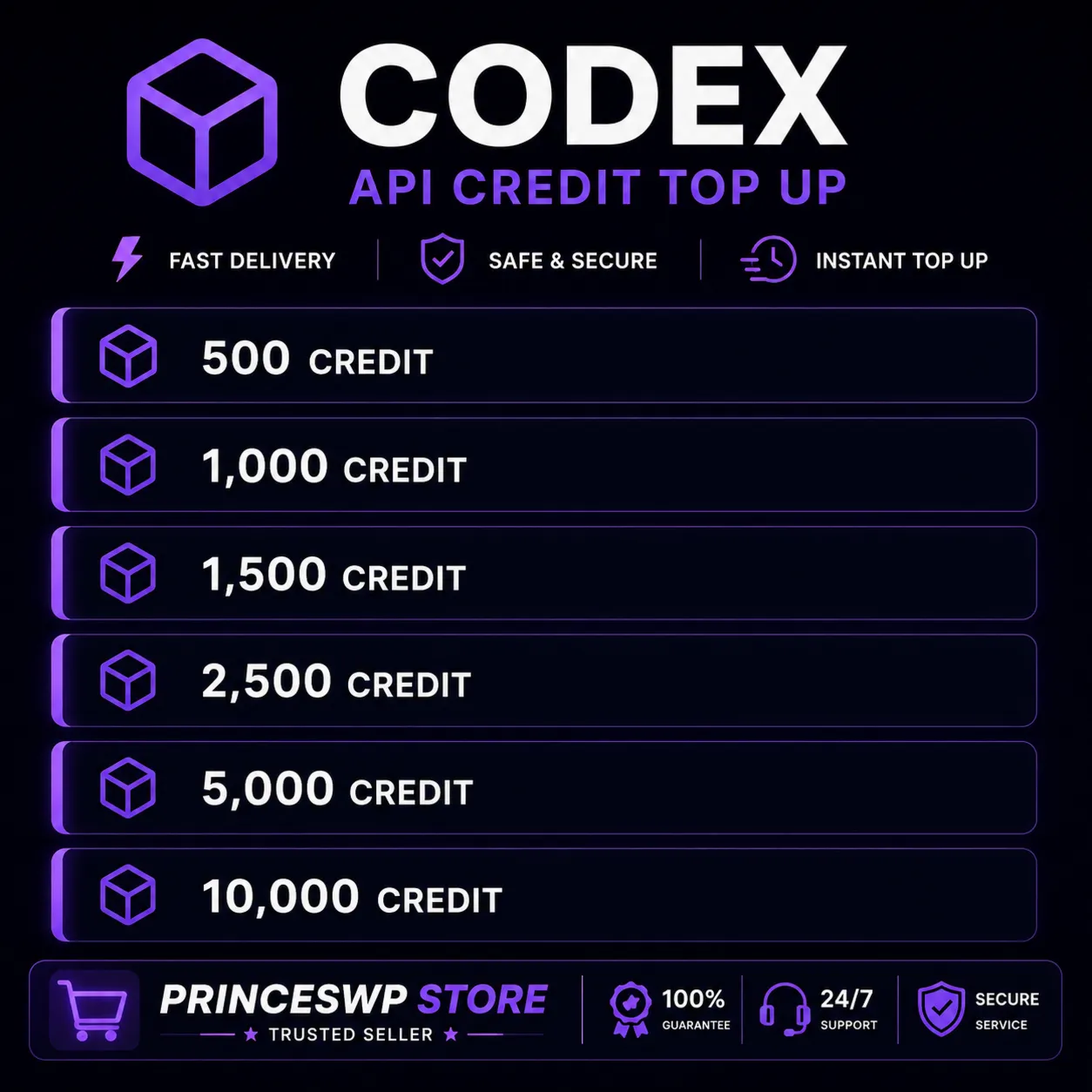 🚀 CODEX API | ПОПОЛНЕНИЕ БАЛАНСА | МГНОЕННАЯ ВЫДАЧА ⚡ 