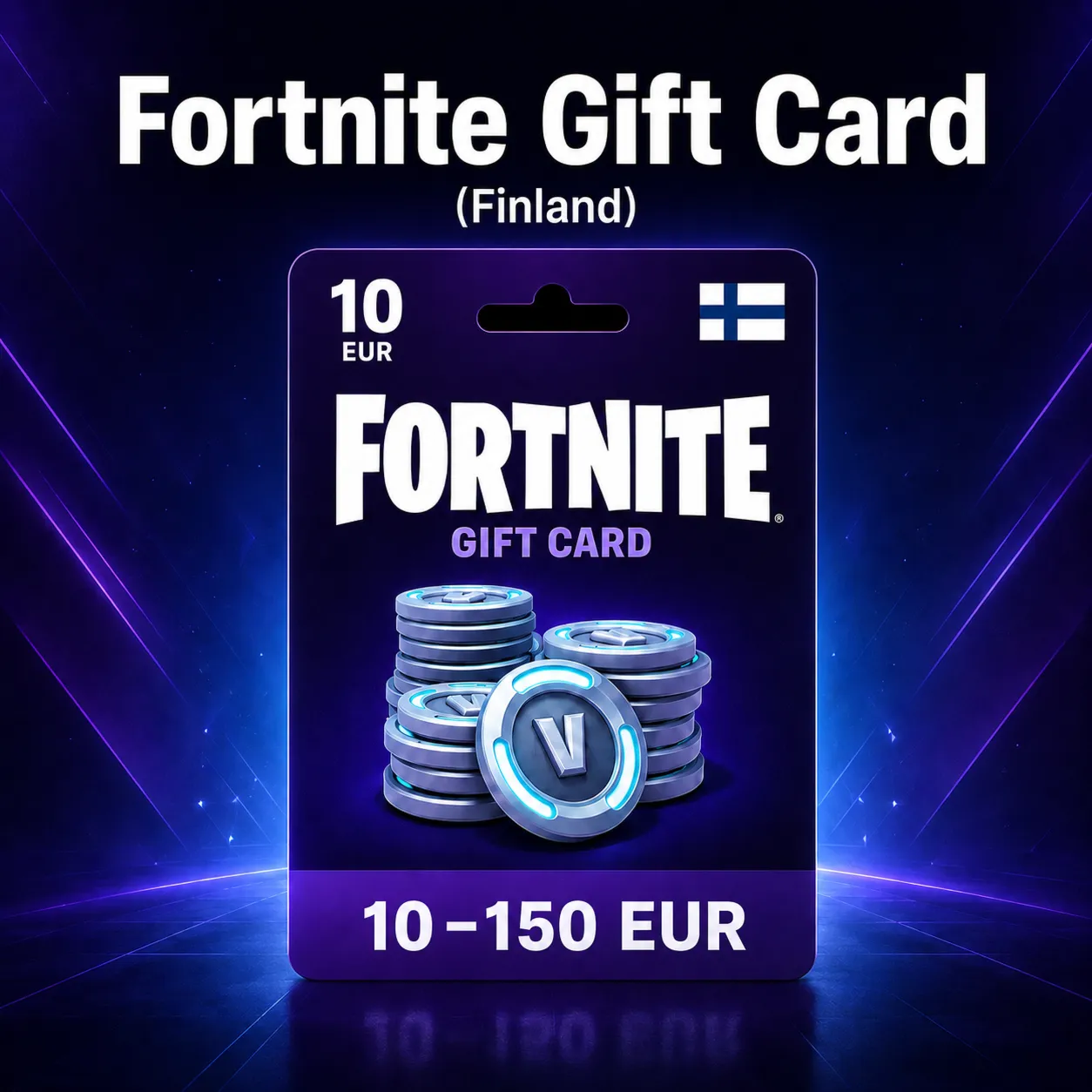 Fortnite Gift Card (Финляндия) 10–150 EUR | Код пополнения