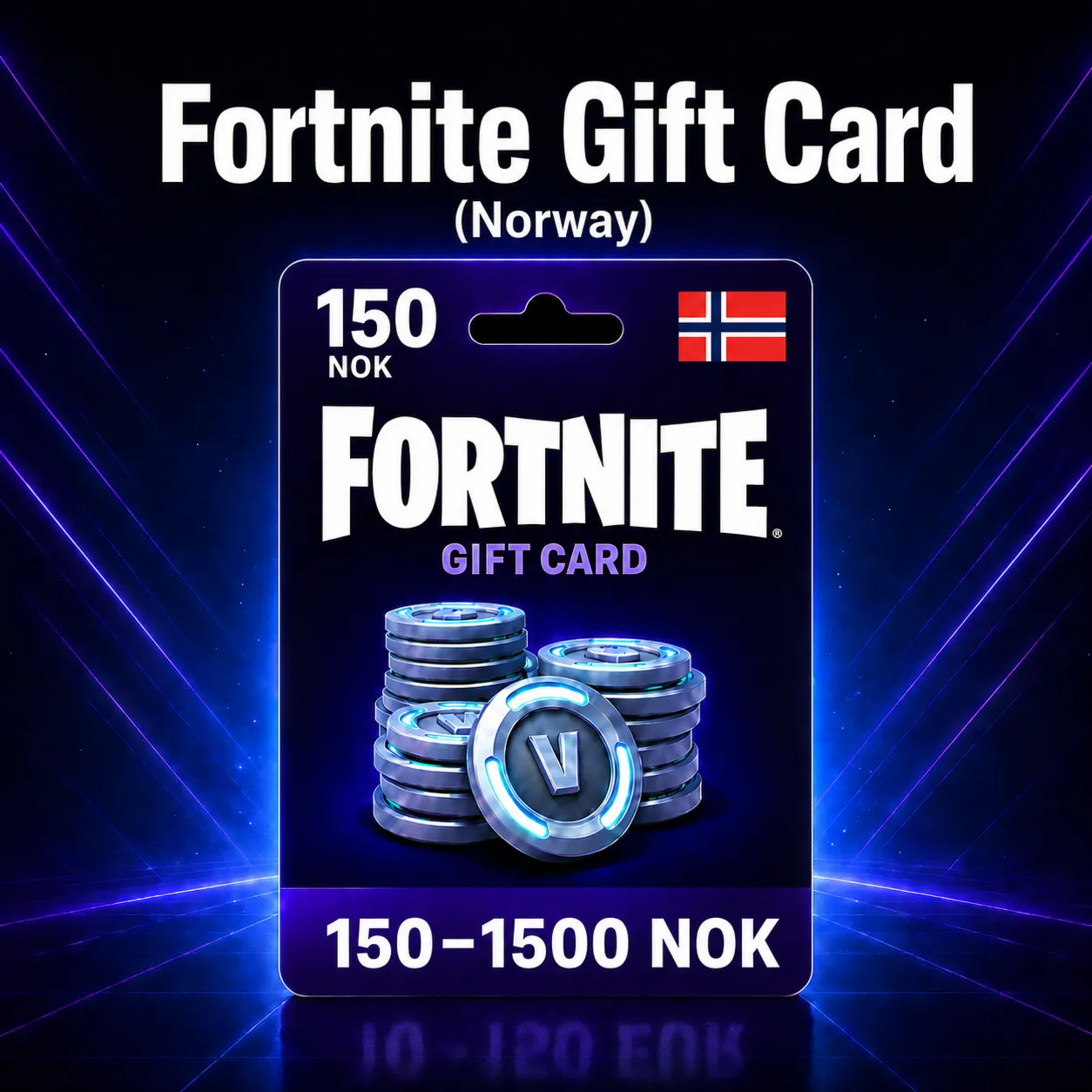 Fortnite Gift Card (Норвегия) 150–1500 NOK | Код пополнения - irongamers.ru