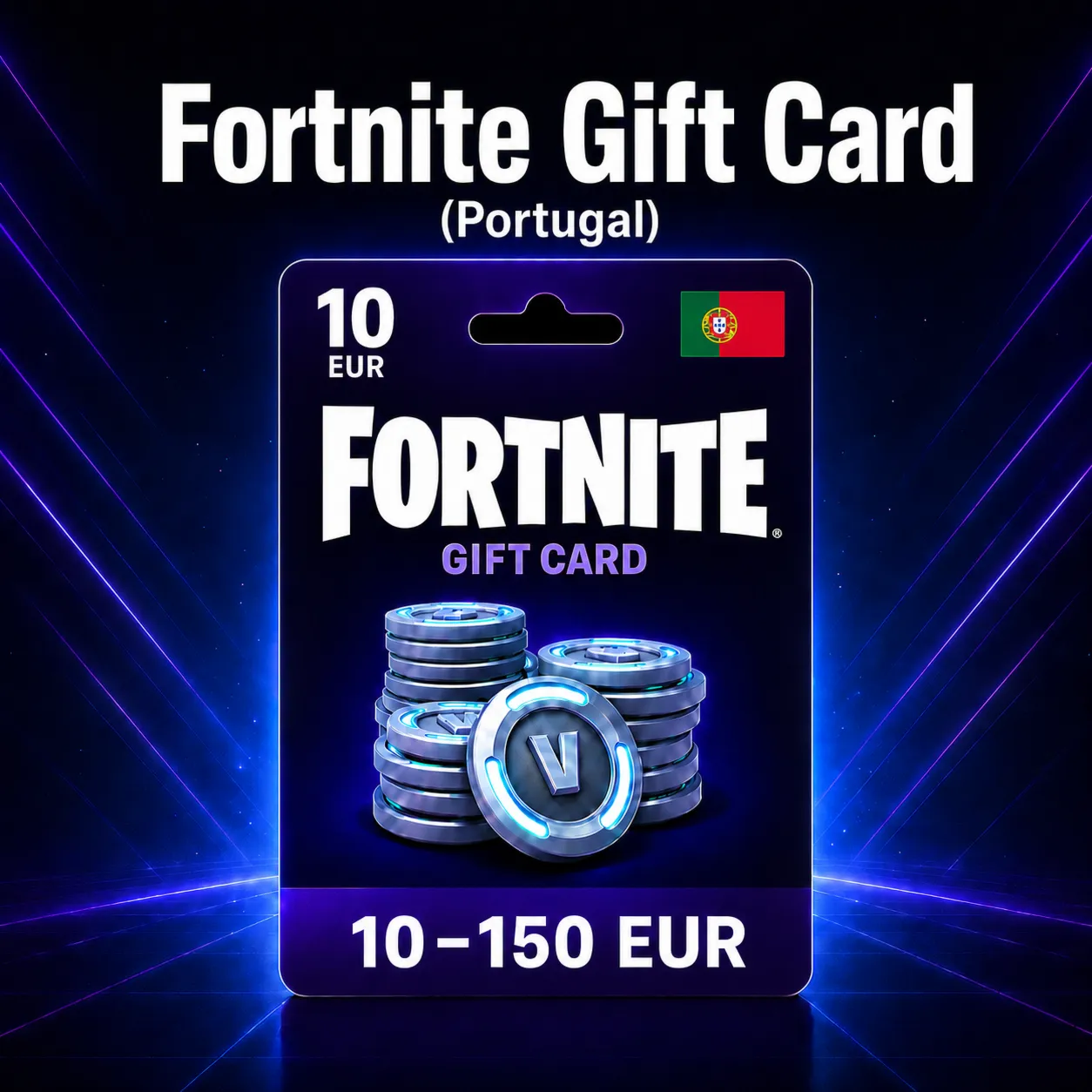 Fortnite Gift Card (Португалия) 10–150 EUR | Код пополнения - irongamers.ru