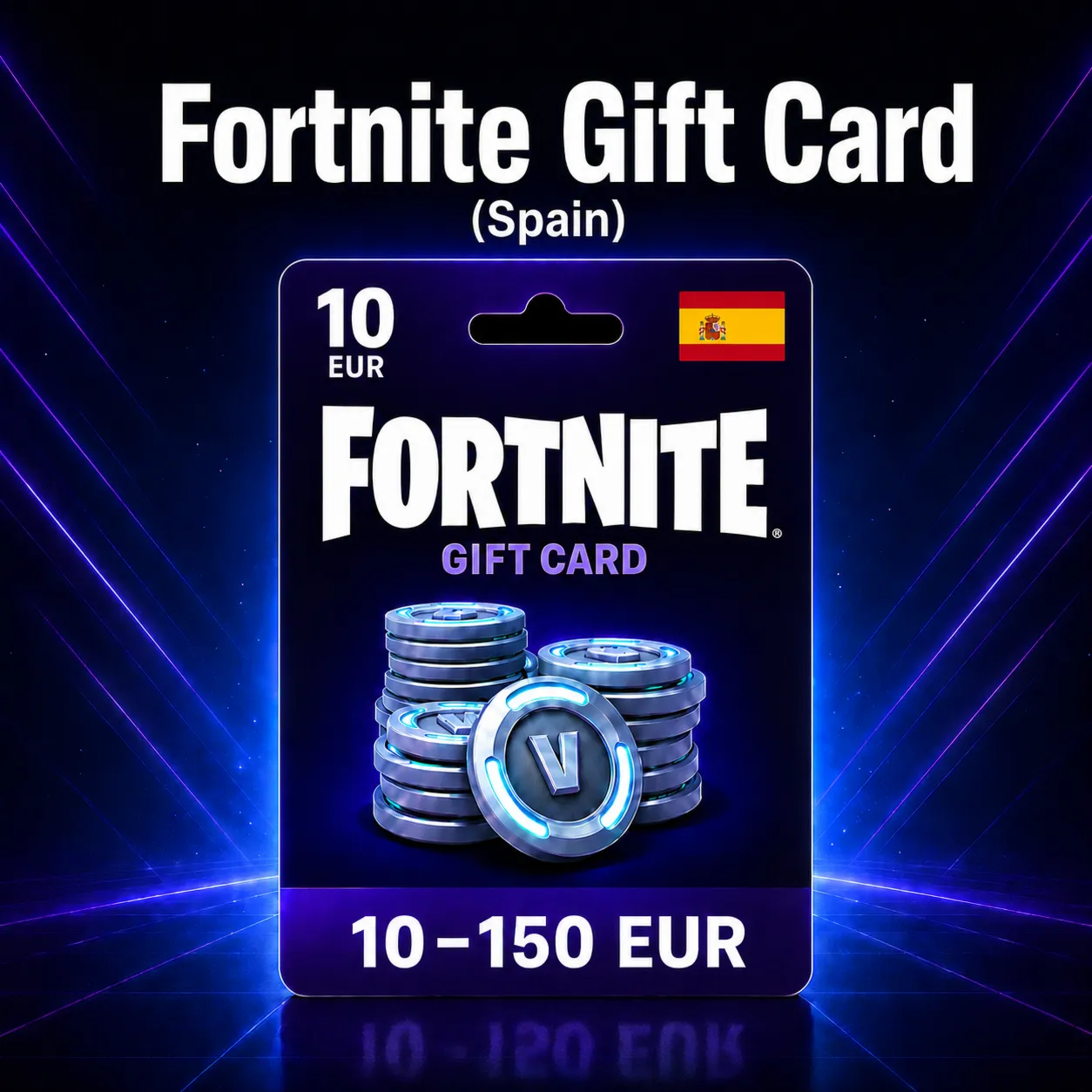 Fortnite Gift Card (Испания) 10–150 EUR | Код пополнения - irongamers.ru
