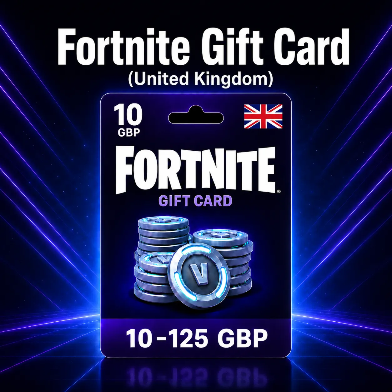 Fortnite Gift Card (Великобритания) 10–125 GBP | Код пополнения - irongamers.ru