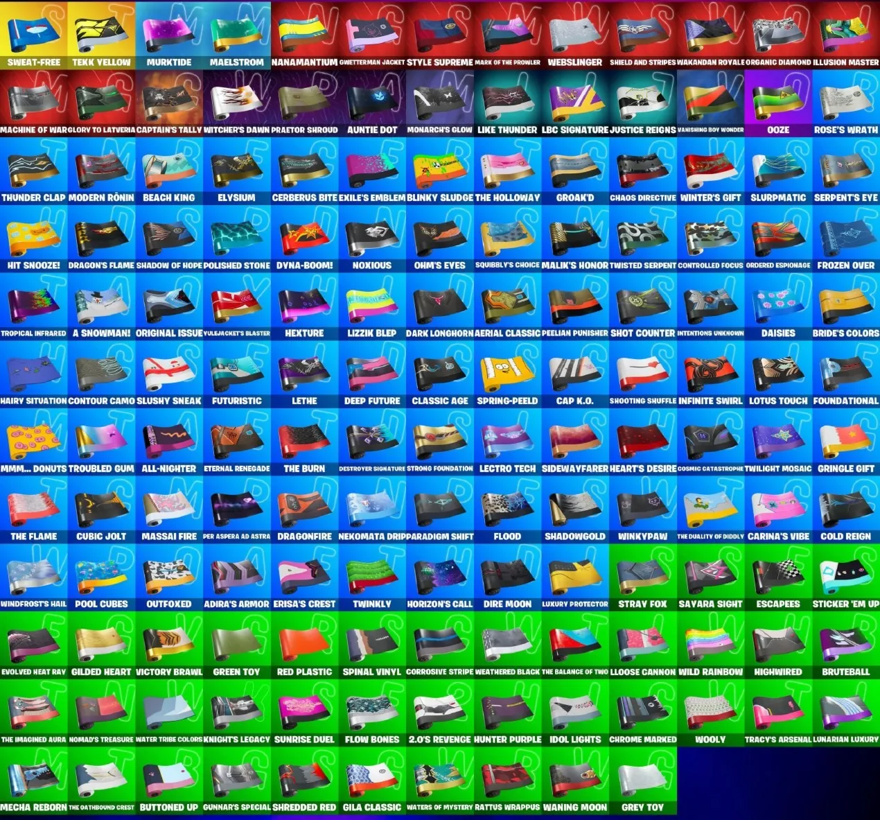 Мгновенный доступ•FN (все платформы)•291 skins (105 paid)•Lowlight•Полный доступ
