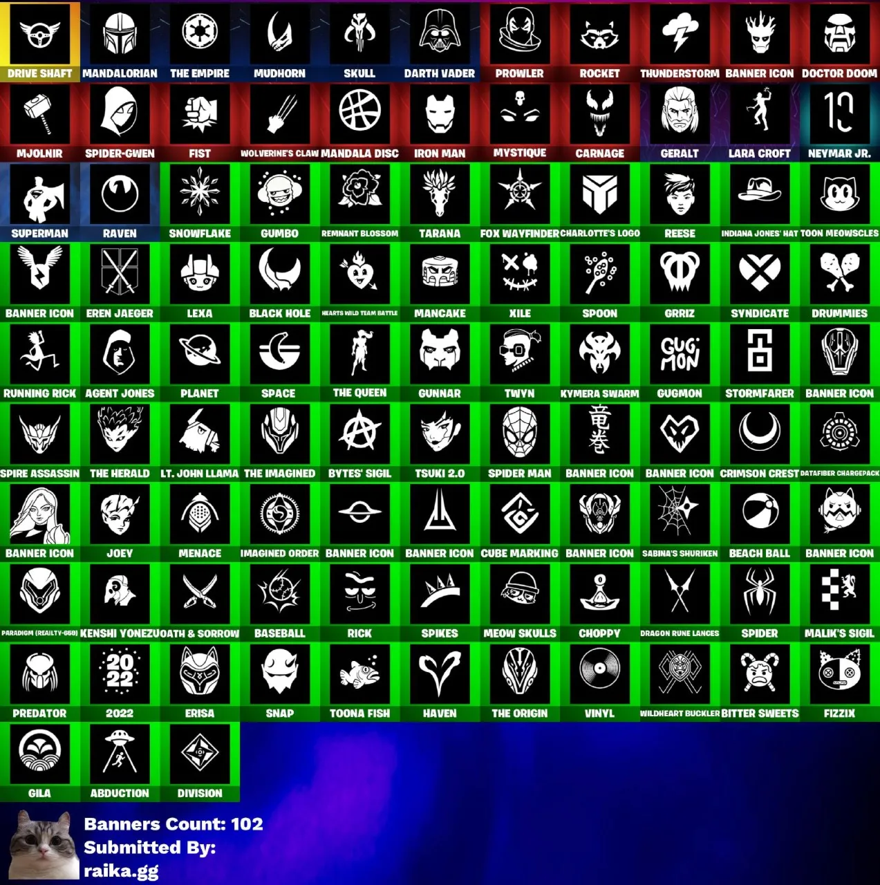 Мгновенный доступ•FN (все платформы)•107 skins•The Cube Queen (Islandbane)