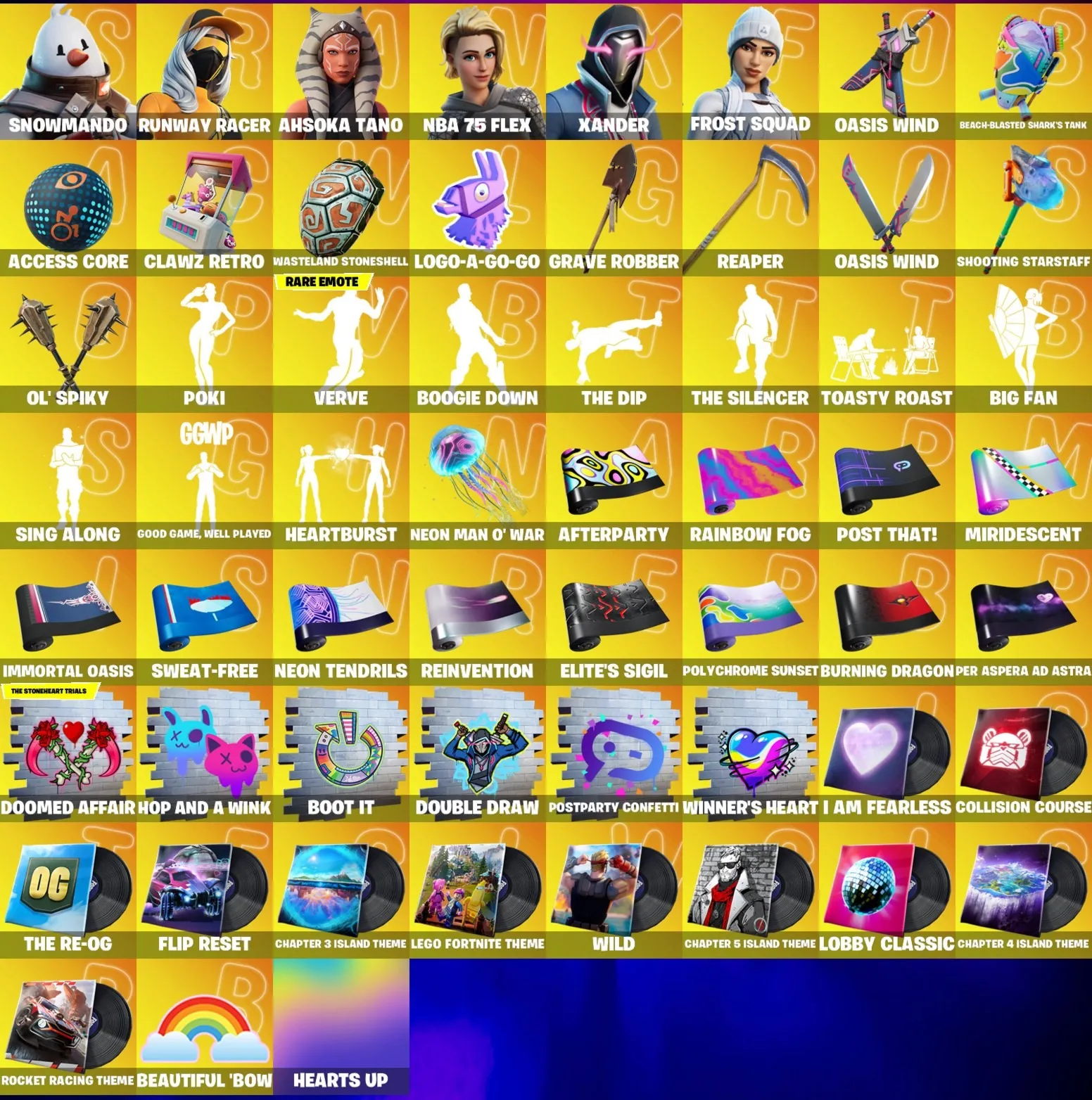 Мгновенный доступ • FN (все платформы) • 183 skins • NBA 75 Flex • Полный доступ
