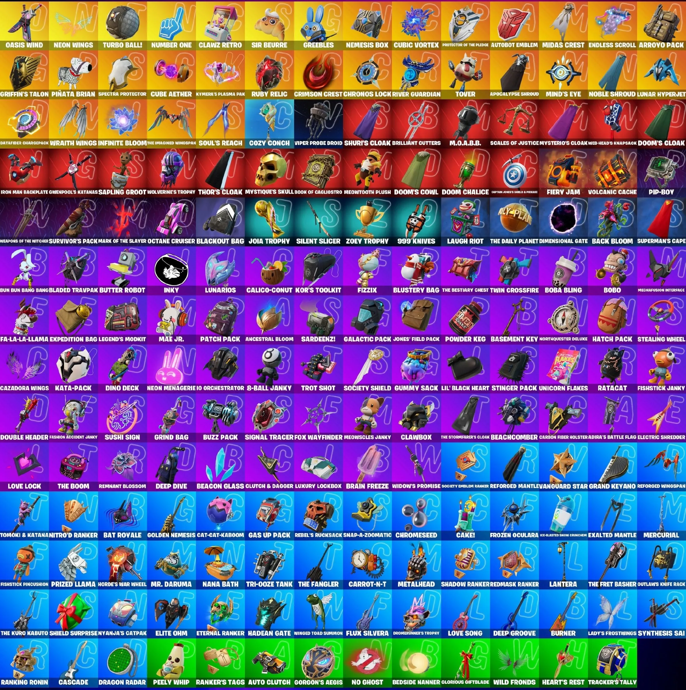 Мгновенный доступ • FN (все платформы) • 144 skins • 1350 VB • Полный доступ