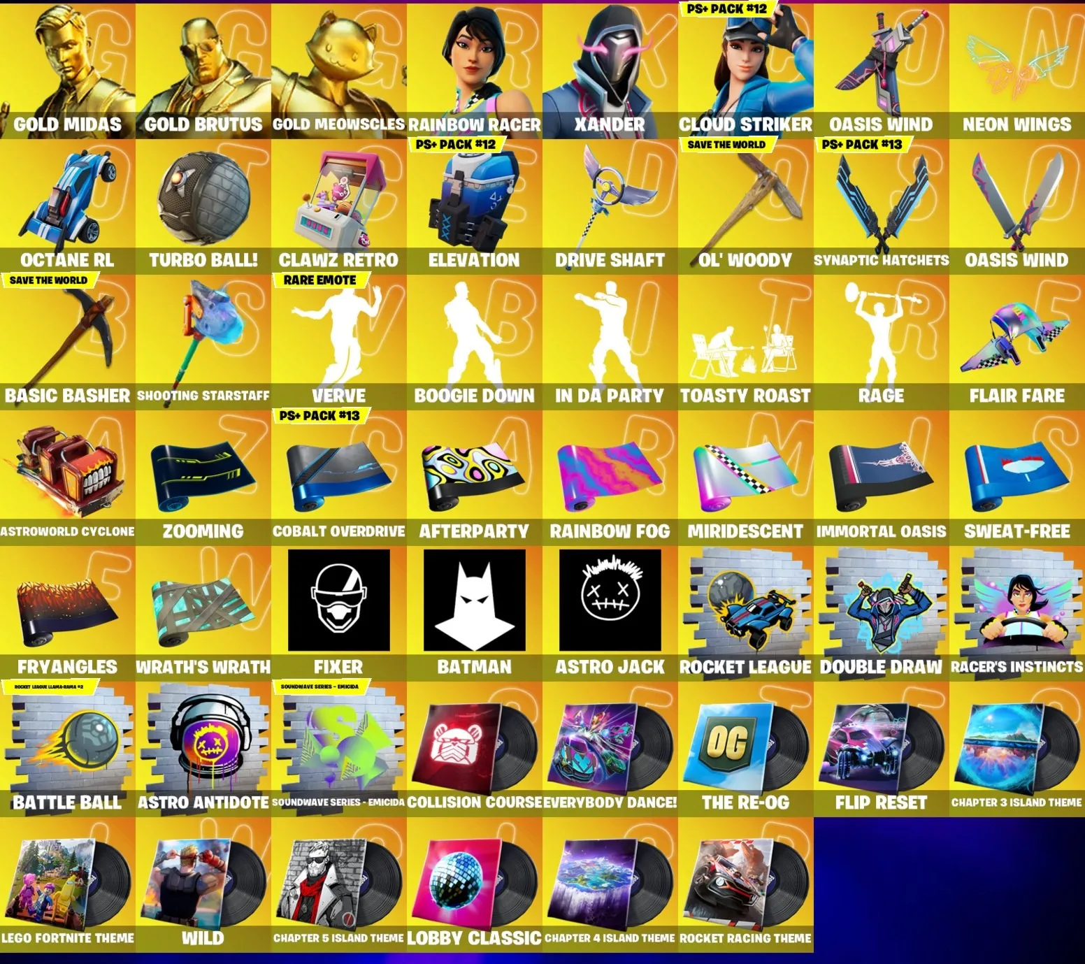Мгновенный доступ • FN (все платформы) • 163 skins • 500 VB • Полный доступ