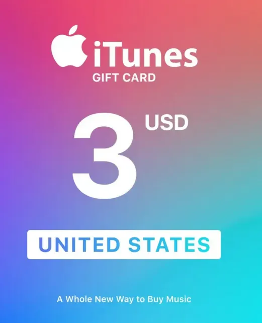 Подарочная карта Apple iTunes (USA) 3 USD. - irongamers.ru