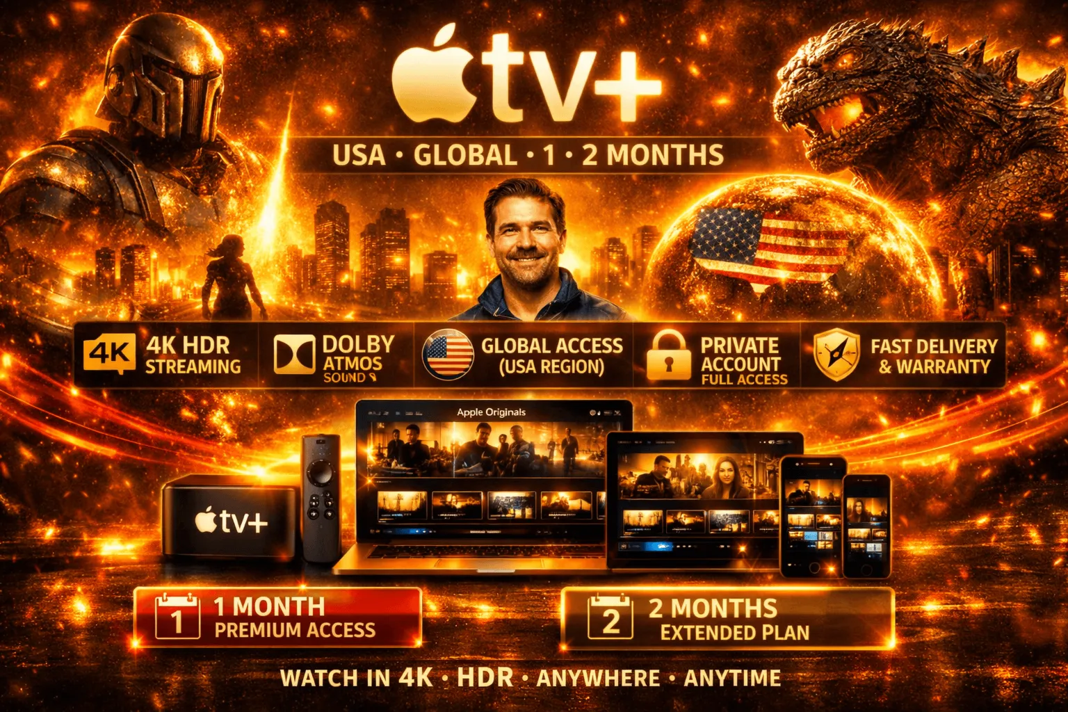 🔥 📺 APPLE TV+1/2/3МЕСЯЦА🔥 ГЛОБАЛЬНЫЙ  🎥 ИНДИВИДУАЛЬНЫ💥 ЛИЧНЫЙ АККАУНТ ★ ГАРАНТИЯ💥 💯 