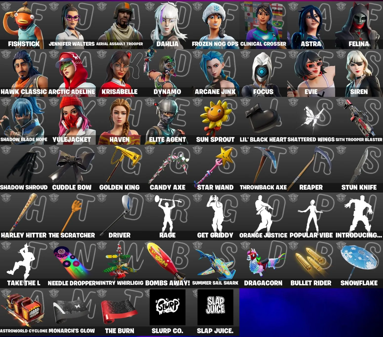 Мгновенный доступ • FN (Все платформы) • 320 Skins • Aerial • 3400 VB • Полный доступ