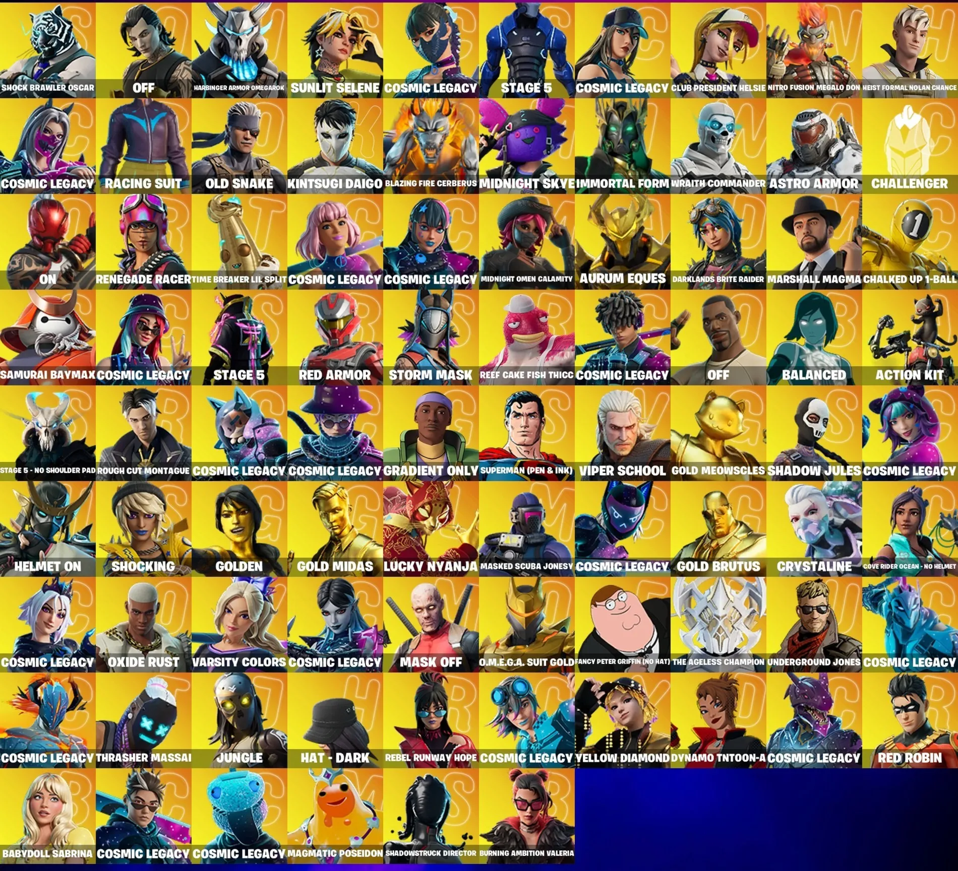 Мгновенный доступ • FN (Все платформы) • 320 Skins • Aerial • 3400 VB • Полный доступ