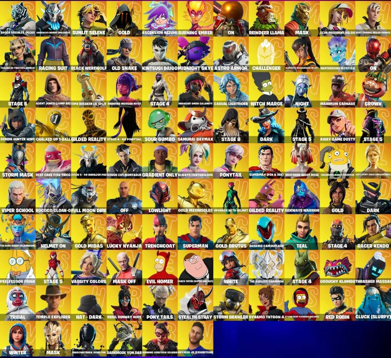 FN (все платформы) • 308 skins • Gold Brutus • Shady Doggo • Полный доступ