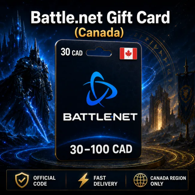 Battle.net Gift Card (Канада) 30–100 CAD | Код пополнения - irongamers.ru