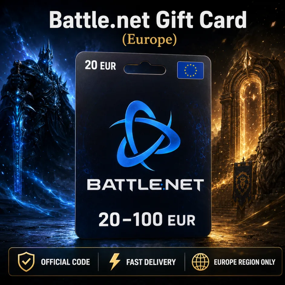 Battle.net Gift Card (Европа) 20–100 EUR | Код пополнения