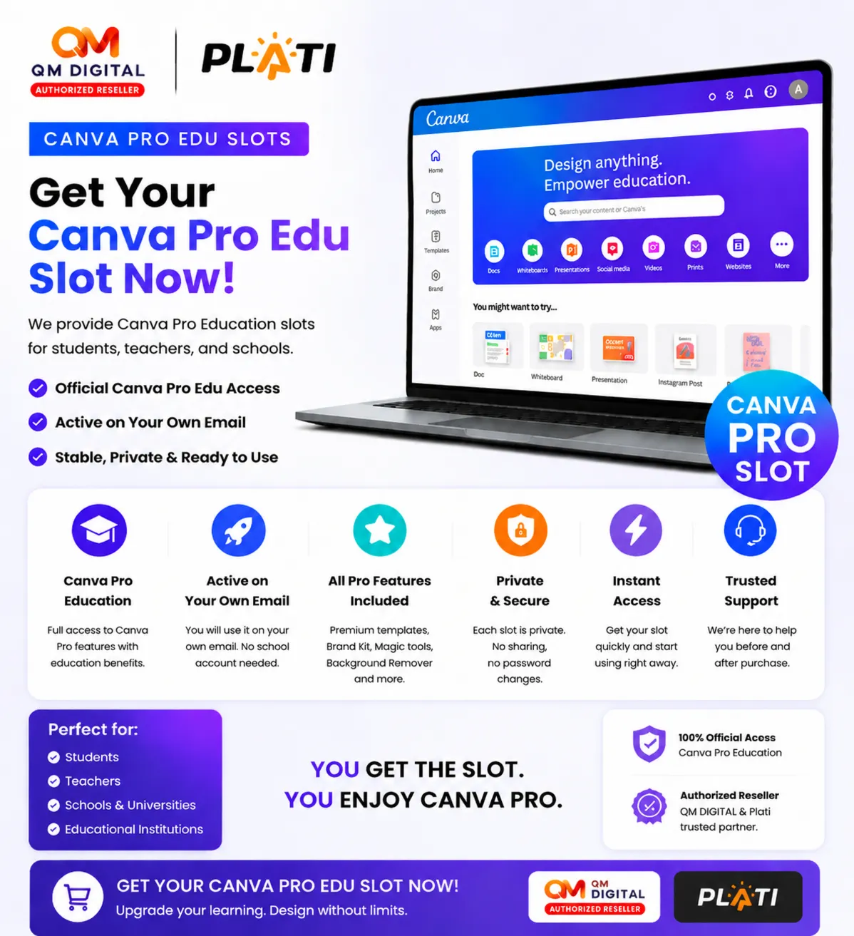Canva Edu + Affinity Suite | 1 Year | Official Invite (Private)