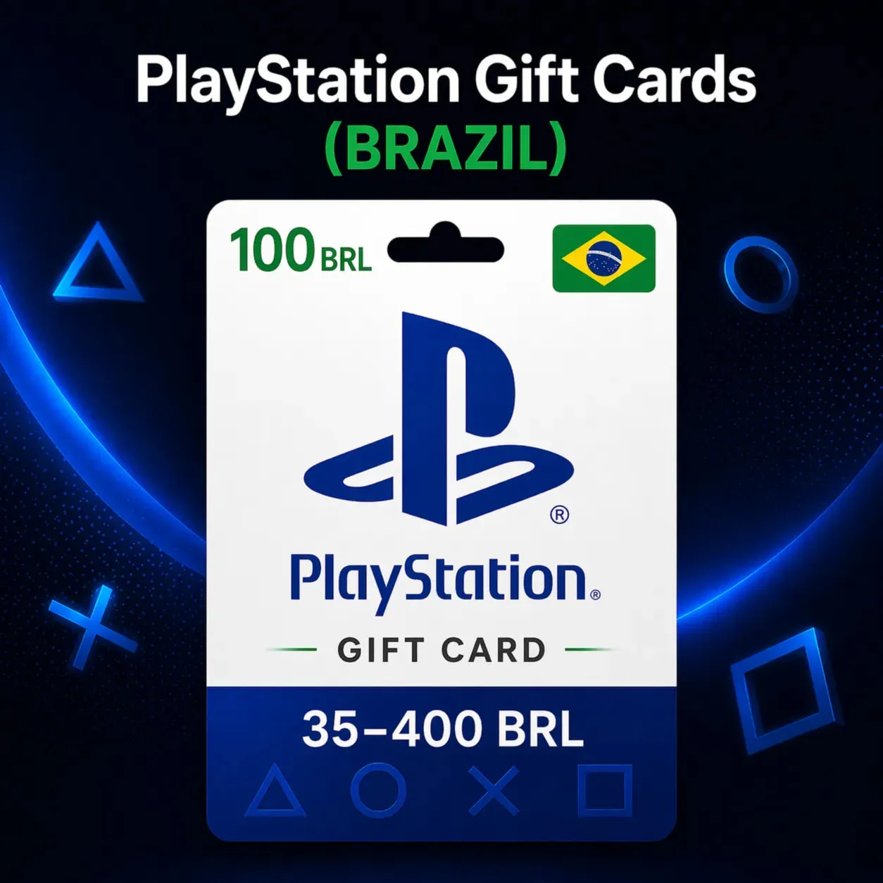 PlayStation Gift Cards Бразилия (BR) 35–400 BRL | Коды пополнения PSN - irongamers.ru