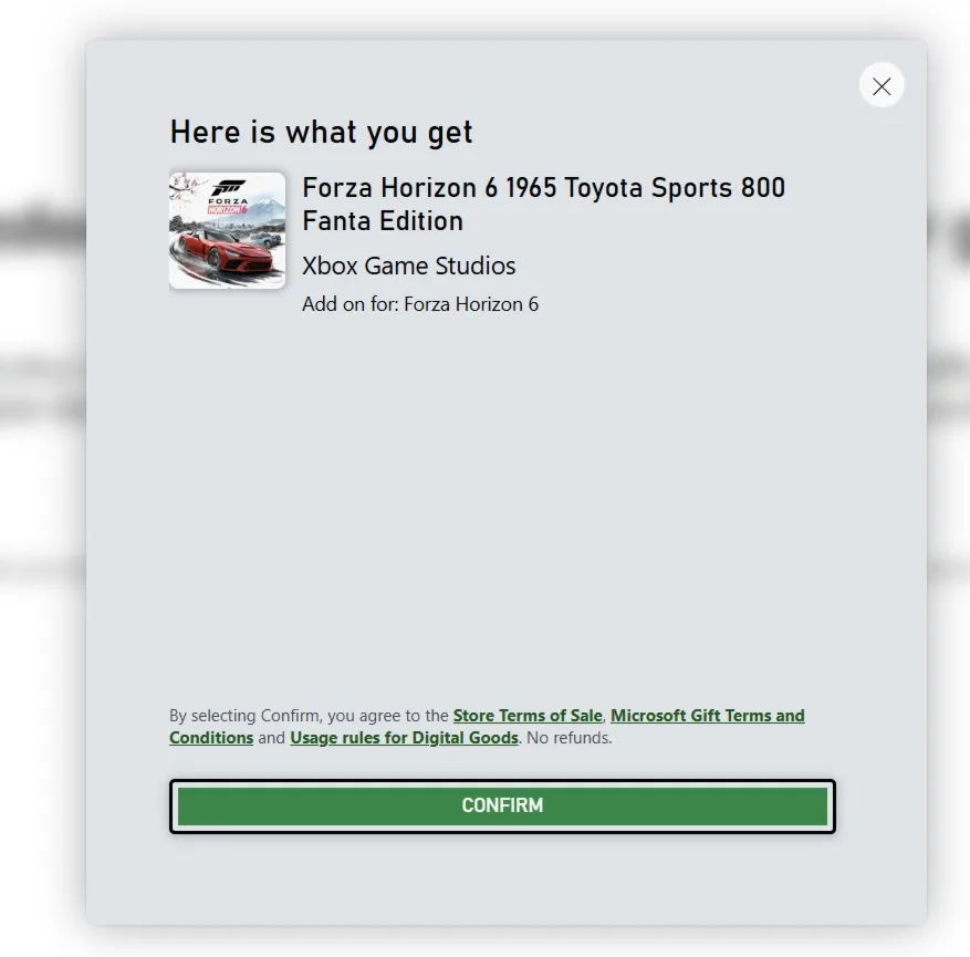 FORZA HORIZON 6 DLC: Toyota Sports 800 Fanta Edition 1966 (XBOX/PC) - irongamers.ru
