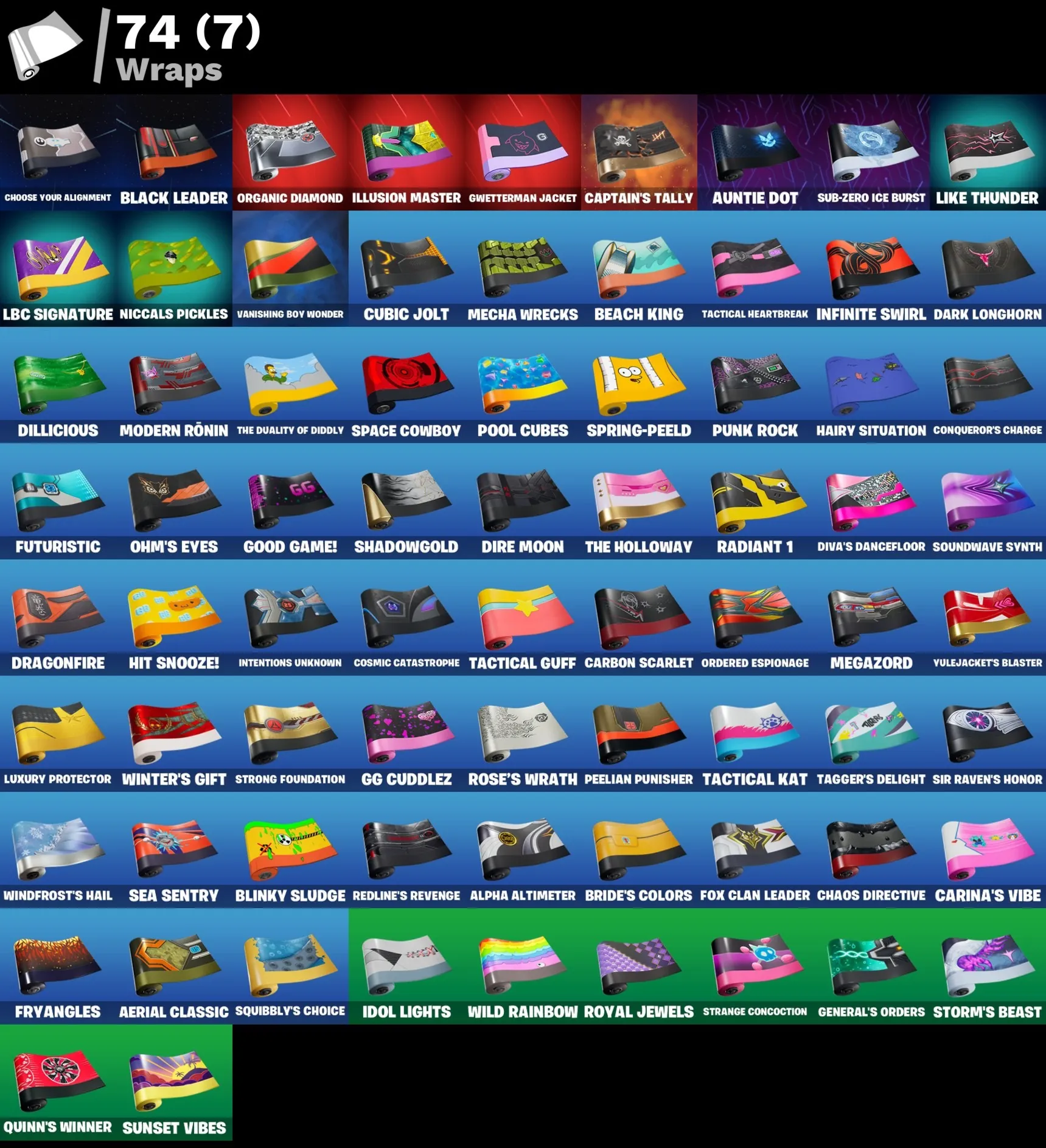 Мгновенный доступ • FN (все платформы) • 113 skins • 700 VB • Полный доступ