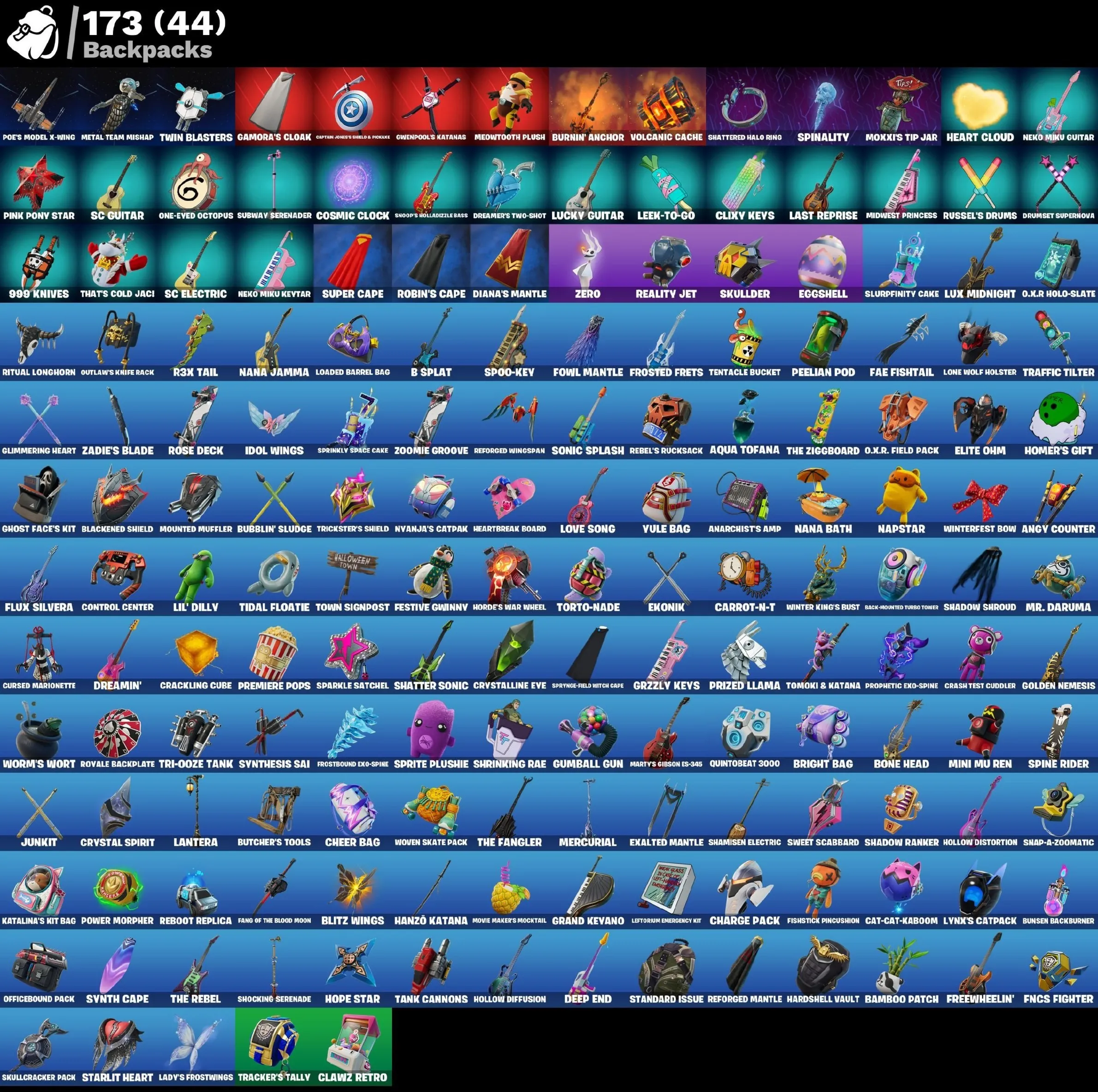 Мгновенный доступ • FN (все платформы) • 113 skins • 700 VB • Полный доступ