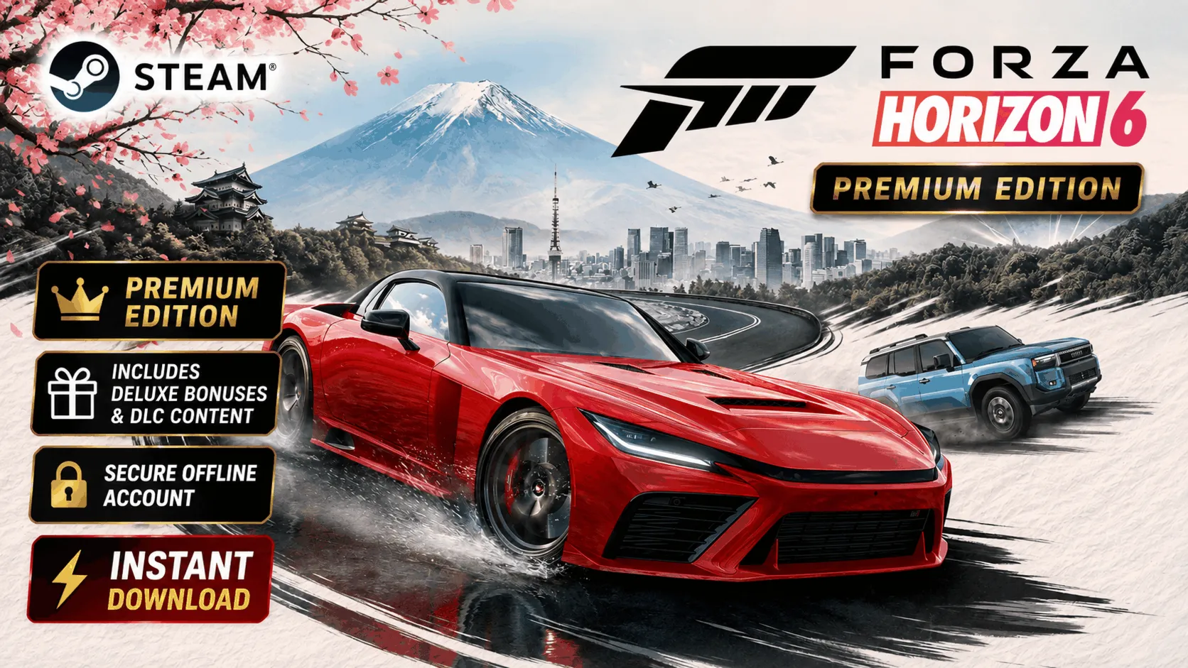 Forza 6 PREMİUM Edition оффлайн Steam аккаунт | Полная игра + DLC | Быстрая доставка - irongamers.ru