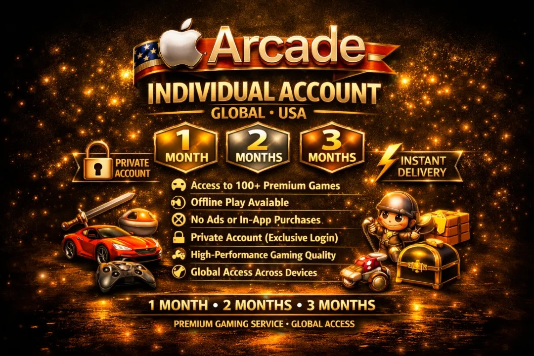 🕹 ️🍎 APPL🎯 ARCADE ГЛОБАЛЬНЫЙ💥 1/ 2/3/4 МЕСЯЦА 🔥 ИНДИВИДУАЛЬНЫЙ🎮 ПРИВАТНЫЙ АККАУНТ💥 💯 