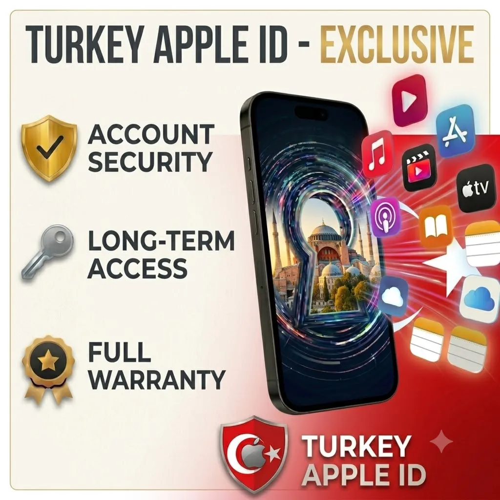 Регион Турция | Личный Apple ID | Без 2FA | Полный доступ