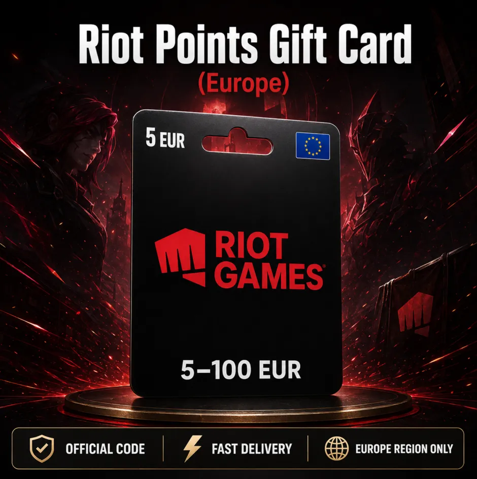 Riot Points Gift Card (Европа) 5–100 EUR | Код пополнения - irongamers.ru
