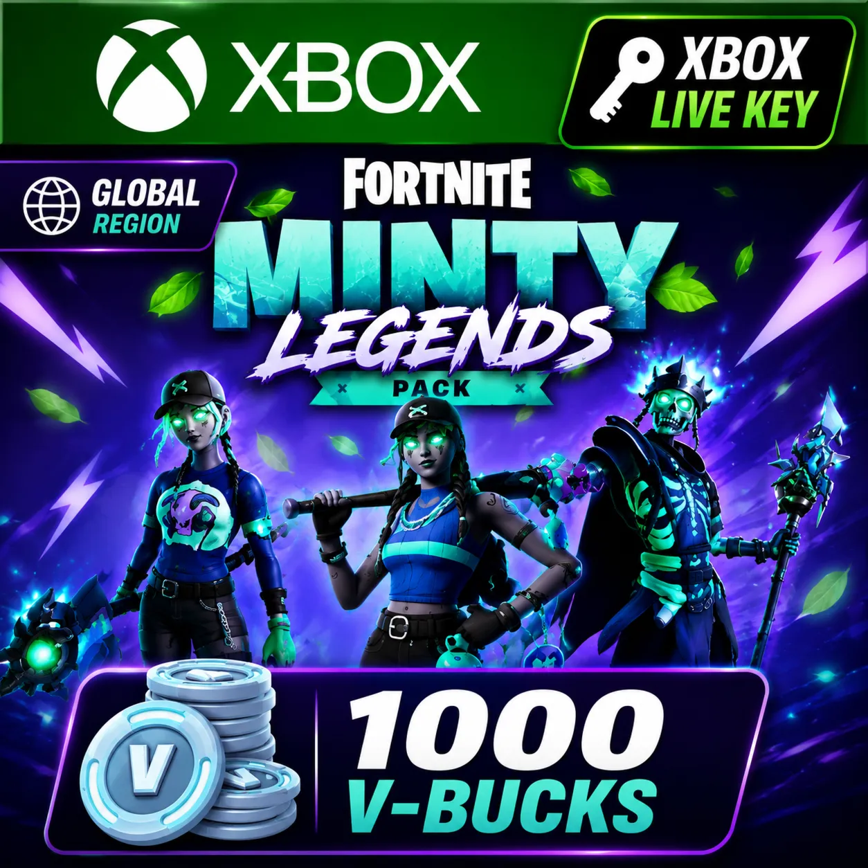 Fortnite Minty Legends Pack набор (Xbox One /Ключ/Global) - irongamers.ru
