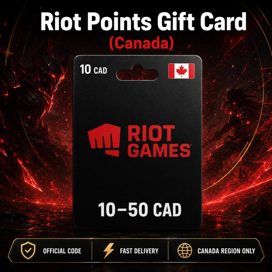 Riot Points Gift Card (Канада) 10–50 CAD | Код пополнения