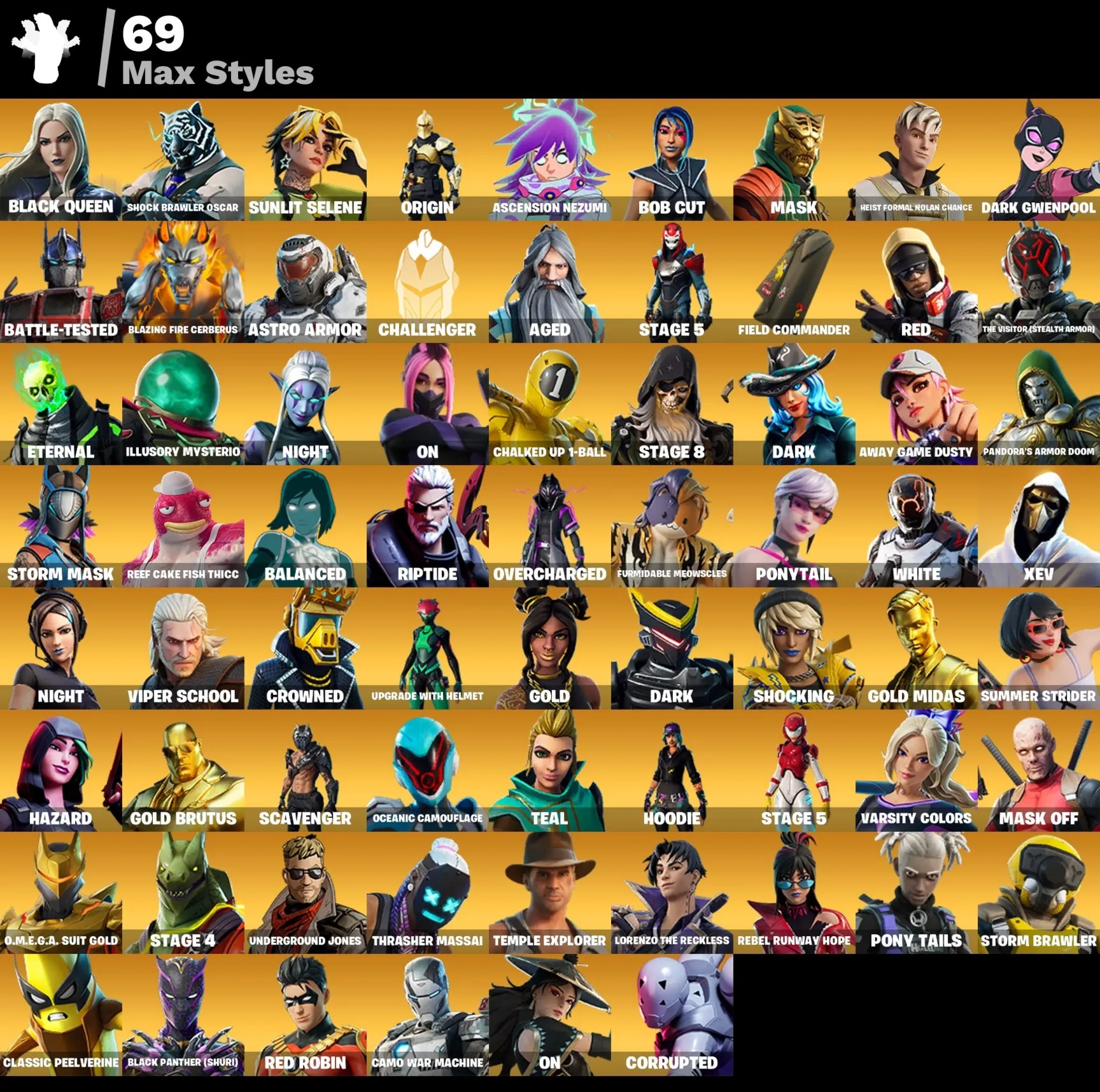 Мгновенный доступ • FN (все платформы) •  146 skins • Optimus Prime • Полный доступ