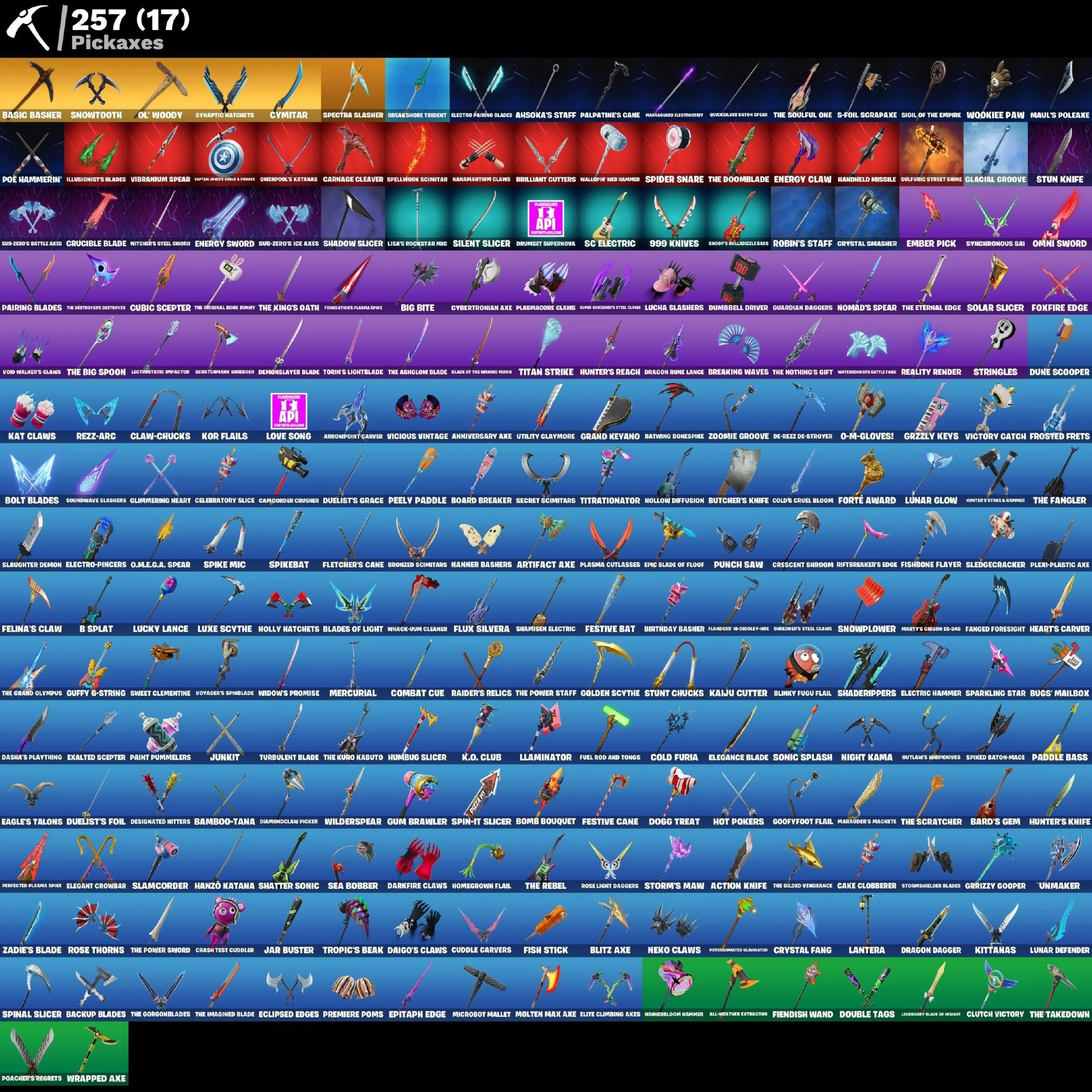 Мгновенный доступ • FN (все платформы) • 202 skins • 2000 VB • Полный доступ